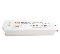 Alimentatore Switching 60W 24Vdc 2.5A Singola Uscita LPV-60-24 IP67 MEANWELL