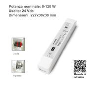 Alimentatore Trasformatore LED 12V 24V 30W 60W 75W 120W 150W 200W 300W Driver