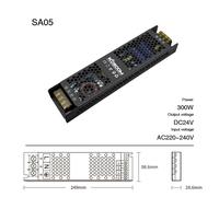 Alimentatore Trasformatore LED Slim 24V 400W 16,5A Dimmerabile IP20 STL004 Kosoo