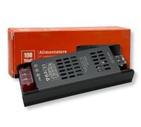ALIMENTATORE TRASFORMATORE SLIM METALLICO STABILIZZATO SWITCHING DIMMERABILE 220V-24V 4.16A 100 WATT COLORE NERO IP20