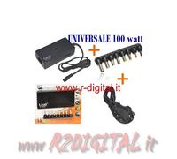ALIMENTATORE UNIVERSALE 100W NOTEBOOK COMPAQ ACER ASUS DELL EEEPC TOSHIBA SONY