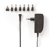 Alimentatore Universale - 24 W - 9-24 V DC - 1.80 m - 1.0 A - 1.5 A A - 6 Plug(s) - Nero