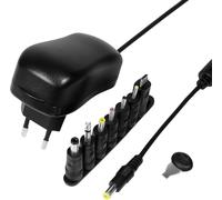 ALIMENTATORE UNIVERSALE 3-12 VOLT 24 WATT CON 7 CONNETTORI INTERCAMBIABILI