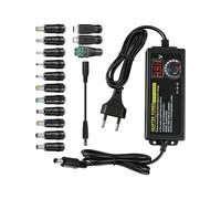 Alimentatore Universale 72 W 3V-24V Alimentatore Regolabile con Display LED Della Tensione e 14 Punte Spina EU