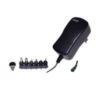 ALIMENTATORE UNIVERSALE A TENSIONE VARIABILE 24W DA 9 A 24V (DC) 1A (6 SPINOTTI)