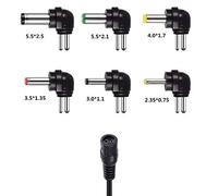 Alimentatore universale AC/spina con uscita da 3 V, 45 V, 6 V, 75 V, 9 V, 12 V, per caricabatterie di batterie, adattatore multitensione con spine intercambiabili per elettrodomestici elettronici
