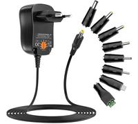 Alimentatore Universale Da 12 W, 3 V, 4,5 V, 5 V, 6 V, 7,5 V, 9 V, 12 V, 1 A, AC