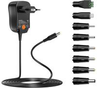 Alimentatore Universale Da 24 W AC a DC 3 V 4,5 V 5 V 6 V 7,5 V 9 V 12 V 2 a DC