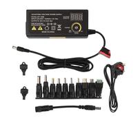 Alimentatore Universale da 60 W, Alimentatore Switching Regolabile CC 5 V-240 V Convertitore da 100 V-240 V CA A CC 24 V 2,5 A con Display di Tensione A LED (Spina Europea)