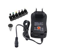 Alimentatore Universale Multispina 3-12 Volt 30 Watt Con Connettore Usb 5 Volt 2.1A