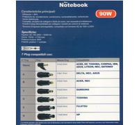Alimentatore Universale per Notebook 19V Max 4,74A 90W Plug 5,5x2,5mm + 6 ADATTATORI