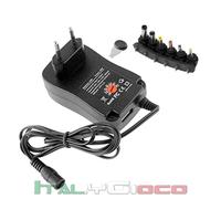 Alimentatore Universale USB DC 3-12 V Volt Regolabile Stabilizzato 2100 ma Nero