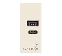Alimentatore Usb A+C 5V 2,4A Canapa VIMAR 30292.ACC