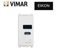 ALIMENTATORE USB C 5V VIMAR EIKON 20292.AC.15.B BIANCO