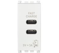 Vimar Spa VIW 19292.CC.B ALIMENTATORE USB C+C 5V 3A 1M BIANCO