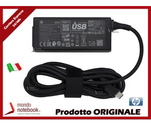Alimentatore USB-C Originale HP 5V 2A - 9V 3A - 12V 3A - 15V 3A - 45W Max Type C