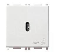 Alimentatore USB Vimar Plana 30W 2 moduli Bianco 14298