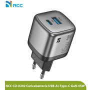 Alimentatore USB GaN 45W compatibile Acer Enduro Urban T1 EUT110