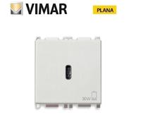 Alimentatore USB Vimar Plana 30W 2 moduli Bianco 14298