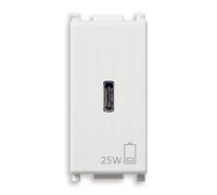 Alimentatore USB 25W 1M bianco VIMAR PLANA 14292.C.25