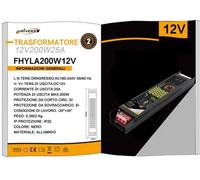 Alimentatore V-Tac a Scelta Trasformatore 12/24V da 18W a 400W Strisce LED Strip