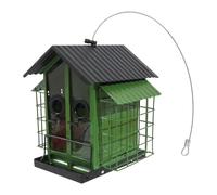 Alimentatori d'attaccatura dell'uccello del metallo con la capacità spaziosa del lage del pannello dei trasparenti per gli alimentatori d'attaccatura all'aperto di attrazione tutto l'anno