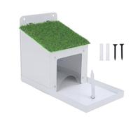 Alimentatori di scoiattoli beufee per l'esterno, alimentatore scoiattolo in metallo con alimentatore di arachidi del supporto di pannocchia rimovibile per scoiattolo