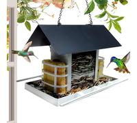 Alimentatori per colibrì | Feeder Birdhouse Hummingbird a prova di intemperie - Attrezzature per l'alimentazione degli animali volanti, contenitore di alimentazione a 360 gradi per Chickadees