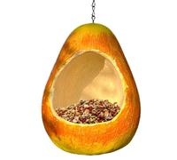 Alimentatori per colibrì, mangiatoia per uccelli a forma di frutta,Porta alimenti a forma di pera Art Birdhouse da giardino all'aperto | Case per uccelli decorative, decorazioni da giardino, beige per