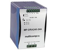 Alimentatori per montaggio su guida DIN, 24V, 240W, AC/DC DIN Rail Mount, Qty.1 | MP-DRA240-24A