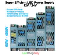 Alimentatori Trasformatori 12V 24V Compatti e Silenziosi per Strisce LED [EEK: A+]