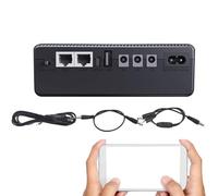 Alimentazione a Batteria di Soccorso per router, Batteria di Soccorso per telecamera di sicurezza | Alimentazione della telecamera WiFi 10400 Mah, da compatta senza interrotto