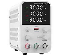 Alimentazione CC regolabile, alimentatore switching, display a 4 cifre ad alta precisione con interfaccia di ricarica USB, alimentazione da laboratorio variabile, pulsante di accensione e