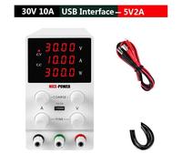 Alimentazione CC variabile, LCD. Commutazione digitale DC. Regolatori di tensione di alimentazione Regolatori Lab Repair Regolabile 110 / Energy Fontion 3 0V 60 V 10A 5A Proteggere gli occhi(SPS3010)