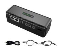 Alimentazione della batteria di backup: Alimentatore Mini UPS con cella ad alta capacità, accumulo di energia continua | batteria leggera per telecamere wireless, Attrezzatura Mon