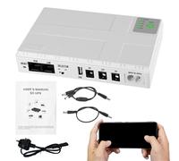 Alimentazione della fotocamera WiFi - Alimentazione ininterrotto, Batteria Mini Ups per Modem | Pacco batteria di backup per fotocamera WiFi, alimentatore CC con indicatore a LED, uscita stabile per a