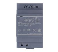 Alimentazione di commutazione della rotaia 24 V Monte sottile 60W 2.5A 100240VAC Flamma Flame PC Din Alimentatore HDR 60 24 Per il monitoraggio della sicurezza del controllo
