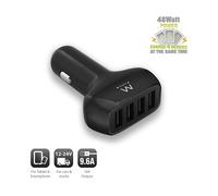 ALIMENTAZIONE E RICARICA EWENT Caricatore da auto a 4 porte USB