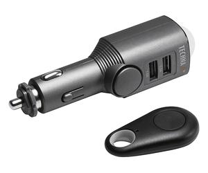 ALIMENTAZIONE E RICARICA TECHNAXX Technaxx 4743 Caricatore auto da accendisigari, 2 porte USB, 12-24 V, nero