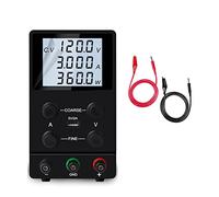 Alimentazione Elettrica Alimentatore CC programmabile da laboratorio Regolabile 30V 10A 5A 60V 120V 3A 300V 1A Regolatore di corrente tensione Sorgente USB(SPS1203D Black)