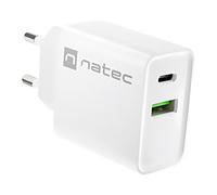 Alimentazione NUC-2061: spina a impulsi 5-12VDC 3A 20W 83x43x27mm bianco NATEC