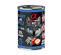 Alimento Umido cane - Acciughe e mela - Alpha Spirit 400 g (Pacco da 6)