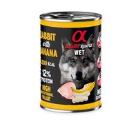 Alimento Umido cane - Coniglio e banana - Alpha Spirit 400 g (Pacco da 6)