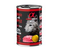 Alimento Umido cane - Maiale e mele - Alpha Spirit 400 g (Pacco da 6)