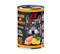 Alimento Umido cane - Pollo e ananas - Alpha Spirit 400 g (Pacco da 6)