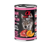 Alimento Umido cane - Prosciutto e melone - Alpha Spirit 400 g (Pacco da 6)