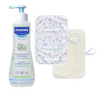 Alimos Fasciatoio per bebè, compatibile con acqua detergente Mustela Bébé, 300 ml, include fasciatoio portatile