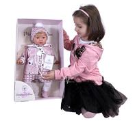 Alina 45cm Bambola Neonato Profumata in Scatola + Ciuccio Originale MARINA & PAU