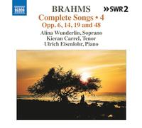 Johannes Brahms Brahms: Complete Songs: Opp. 6, 14, 19 and 48 - Volume 4 (CD)