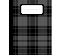 ALINEA University Notebook - Lined: Scottish tartan design, size (8.5x11in), 100 pages. Sections for notes, passwords and strategic planning.